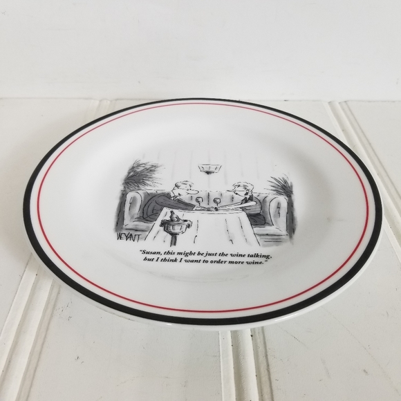 Restoration Hardware Plate New Yorker The Cartoon Bank Christopher Weyant 2003 - Picture 3 of 12